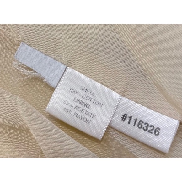 Ann Taylor Cream Striped Blazer Jacket, Size 8 - Picture 15 of 16